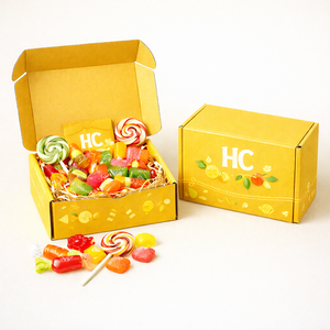 Caja de Envío Personalizada para Dulces, Opción de Flauta B E, Caja de Envío con Troquelado, Logotipo Personalizado OEM - Product Image 1