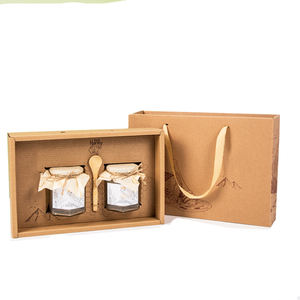 Custom Eco Friendly Glass Bottle <strong>Honey</strong> Jar Bee Comb Gift <strong>Packing</strong> Paper Boxes <strong>Honey</strong> Bee Box - Product Image 3