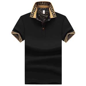Polo à manches courtes en coton respirant de haute qualité pour homme, nouvelle tendance estivale, col à revers à carreaux, marque de créateur, t-<span class=keywords><strong>shirt</strong></span> décontracté de golf - Product Image 3