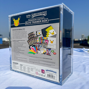 RAY YI Étui magnétique en acrylique pour cartes Pokémon ETB, célébrations du 25e anniversaire de la collection de cartes Pokémon - Product Image 3