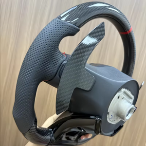 Volante de Fibra de Carbono para Automóvil <span class=keywords><strong>Mercedes</strong></span>-<span class=keywords><strong>Benz</strong></span> AMG C190 W117 W166 W177 W197 W205 W213 W216 W217 W218 W222 W253 W257 - Product Image 3