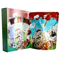 Sacs Mylar Holographiques Découpés à la Forme Irrégulière Spéciale, Anti-Odeur, avec Fermeture Éclair, Mignons, pour Enfants, 3.5g, 7g, avec Boîte