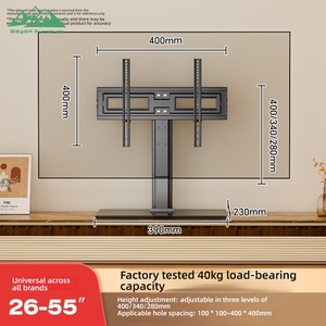 Wayon Modern Adjustable MOLLE Metal <span class=keywords><strong>TV</strong></span> <span class=keywords><strong>Stand</strong></span> dengan Plat Pemasangan Universal untuk <span class=keywords><strong>TV</strong></span> Layar Datar - Product Image 2