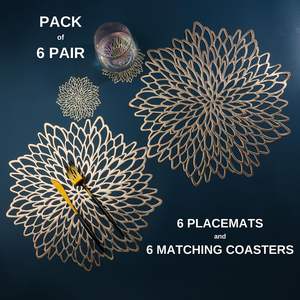 <span class=keywords><strong>Dessous</strong></span> <span class=keywords><strong>de</strong></span> <span class=keywords><strong>plat</strong></span> <span class=keywords><strong>de</strong></span> table jute rond pvc or napperons <span class=keywords><strong>vinyle</strong></span> napperons table à manger antidérapant essuyable plaque tapis <span class=keywords><strong>de</strong></span> Table pour mariage - Product Image 2