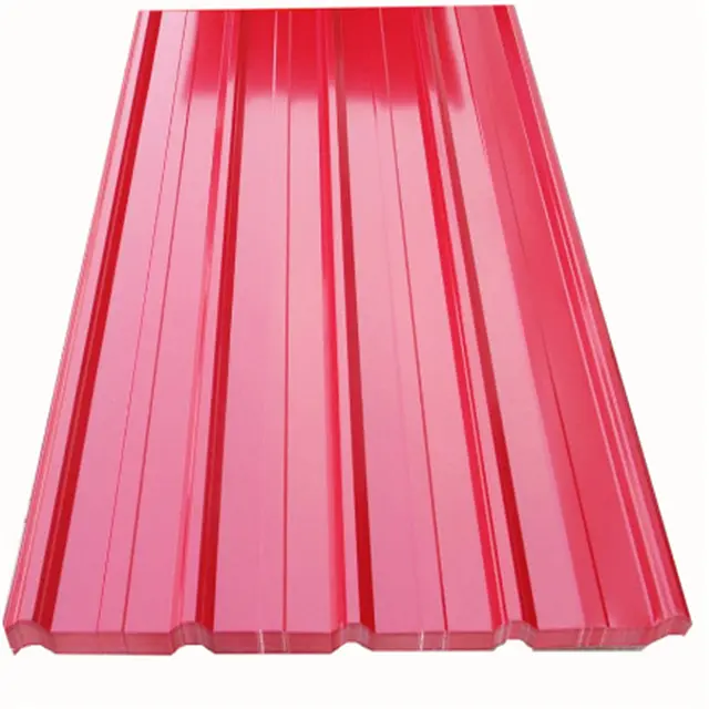 Zinc coated colorful roofing steel corrugated sheet metal roofing for sale