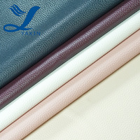 Cuir artificiel gaufré résistant à l'abrasion, imitation grain de litchi, épaisseur 1,1 mm, avec support en velours de coton, pour canapé et sac