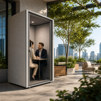 Cabine insonorisée pour environnements bruyants, cabine acoustique silencieuse, espace de travail pour réunions, appels, tests, ateliers, bureaux