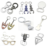 40 Stile Individuelles Logo Blanko Metall Sublimations-Schlüsselanhänger Flaschenöffner Mini Metall Sublimations-Auto-Bierflaschenöffner Schlüsselanhänger