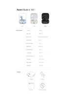 Écouteurs sans fil TWS Redmi Buds 6 Active originaux 55692, avec un grand transducteur dynamique de 14,2 mm, Bluetooth 5.4, autonomie de 30 heures