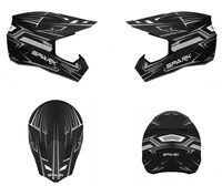 Nouveau casque de moto intégral homologué DOT, mousse ABS, motocross, dirtbike, ATV, tout-terrain, toutes saisons