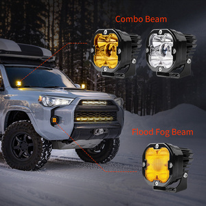 Luz Auxiliar LED Universal de 12V 24V, Estilo Baja, en Forma de Cubo, de 3 Pulgadas, para <span class=keywords><strong>RZR</strong></span>, Can-Am <span class=keywords><strong>Maverick</strong></span> X3, UTV, ATV, 4X4 - Product Image 6
