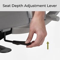 Chaise de bureau ergonomique moderne en maille BIFMA avec appui-tête 4D, dossier et accoudoirs 3D et roulettes pour femmes