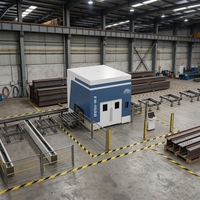 Machine de découpe laser CNC FIN de haute précision pour structures en acier 3D, profilés en H, à usage intensif, 1250 12 kW, 20 kW avec WISCUT