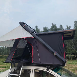 Tente <span class=keywords><strong>de</strong></span> toit rigide triangulaire pour voiture, en aluminium, pour 3 personnes, pour le <span class=keywords><strong>camping</strong></span> et la randonnée en plein air, vente en gros OEM - Product Image 3