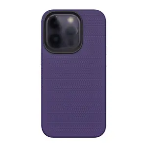 For IPhone 14 Pro Max New Purple Color 2 In 1 Hybrid Armor Soft TPU Hard Pc Cover Shockproof Anti-Fall Phone Case For IPhone 13