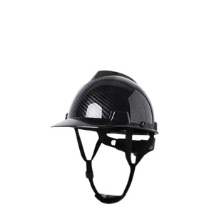 V字型/ヘルメット型炭素繊維テクスチャ建設現場ABSアンチクラッシュ安全ヘルメット - Product Image 1