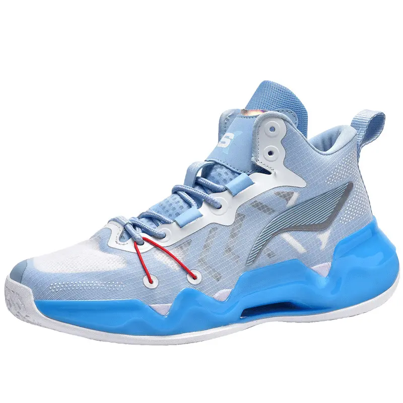 Low Price Good Quality Gold White Blue Outdoor Breathable Basketball Shoes For Sale