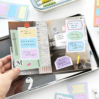 10pcs Per Pack Stiker Lembaran Tempel dengan Permukaan Tulis, Bahan Gumpalan Gula untuk Scrapbook DIY