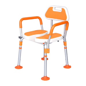 Silla de ducha en forma de U Jilejia de aleación de aluminio 6203s con reposabrazos para personas mayores, equipo de seguridad para el baño - Product Image 3