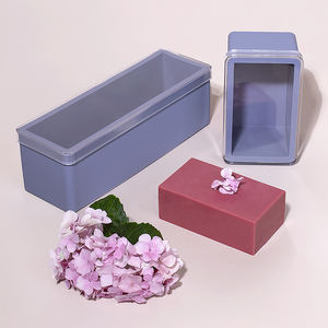 תבנית סיליקון מלבנית לסבון, תבניות אפייה מסיליקון, מגש סיליקון, תבנית סבון ביתית רב פעמית - Product Image 4