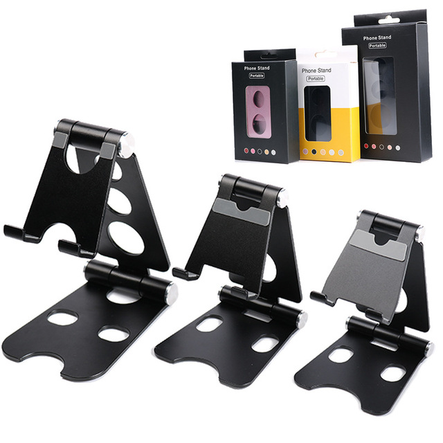 Alloy Mobile Aluminum Cell for Tablet Live Desktop Universal Desk Holders Accessories Foldable Suitable Inch Phone Stand Holder