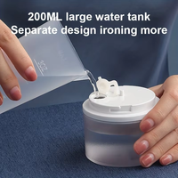Défroisseur Vapeur Portable Pliable 1200W à Chauffage Rapide, Fer à Vapeur Électrique pour la Maison et les Voyages, Réservoir d'Eau 200ML