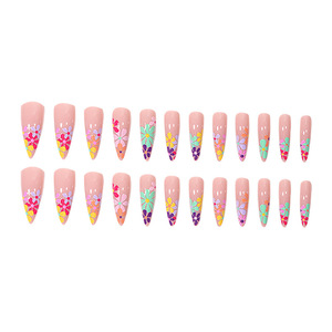 <span class=keywords><strong>Flores</strong></span> coloridas <span class=keywords><strong>de</strong></span> verano, caja <span class=keywords><strong>de</strong></span> 24 Uds., prensa falsa en <span class=keywords><strong>uñas</strong></span> <span class=keywords><strong>para</strong></span> dedo, dulce dama, <span class=keywords><strong>flores</strong></span> dibujadas a mano, arte, puntas largas, <span class=keywords><strong>uñas</strong></span> artificiales - Product Image 5