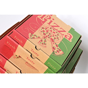 Papel Pizza Slice Box Impresión personalizada Pizza Box Take Away Food Container - Product Image 4