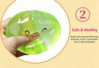 Pack de Squishies Mystery Glitter Dumpling en forme de Bao Bun, boîte de rangement, jouet sensoriel anti-stress à presser pour soulager l'anxiété