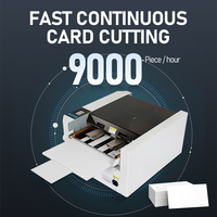 QK-A3+P Nouvelle machine à découper les cartes de visite, machine à découper le papier, écran tactile LCD, découpe multi-tailles, moteur de découpe rapide et continu des cartes