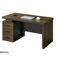 Gute Qualität Cabrio Moderner Stahlrahmen Holz Schreibtisch für CEO/Chef-Gewerbliche Nutzung