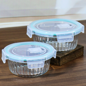 Thủy Tinh Thực Phẩm Lưu Trữ Container Cao Borosilicate Hộ Gia Đình Tươi Giữ Chịu Nhiệt Thủy Tinh Bát Bộ - Product Image 5