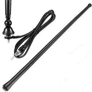 <span class=keywords><strong>Antenne</strong></span> <span class=keywords><strong>radio</strong></span> <span class=keywords><strong>FM</strong></span> AM universelle <span class=keywords><strong>pour</strong></span> voitures, bateaux, tracteurs, camping-cars - Modèle YJH-407 à montage fileté de 16,5 pouces - Product Image 1