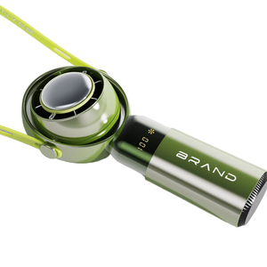 艺轩空气冷却器便携式10速强风功能充电手持电动颈部迷你风扇价格充电颈部风扇 - Product Image 1