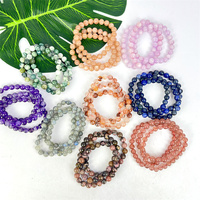Bracelet en cristal naturel de haute qualité en gros Cristaux de pierres précieuses Bracelets de pierres de guérison
