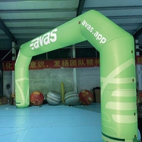 Arche publicitaire gonflable avec éclairage LED en bâche PVC pour entrée, modèle publicitaire