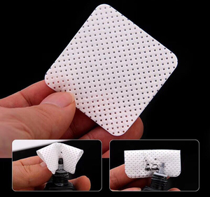 Private Label Cotton Velvet Eyelash Glue Remover Pad Lash Removal <b>Nail</b> Cleaning Tool - Product Image 4