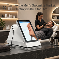 Appareil d'épilation électrolytique pour hommes, pour barbe épaisse et poils épais sur la poitrine et les jambes, équipement professionnel de traitement en salon pour usage quotidien