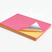 Papier fluorescent de 80 g/m², imperméable, A4 A3, feuilles autocollantes pour autocollants jet d'encre de haute qualité