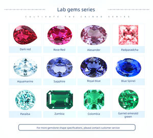 Изумруд для обнаружения изумрудов, синтетические зеленые изумруды Замбии, бразильские афганские лабораторные изумрудные украшения - Product Image 4