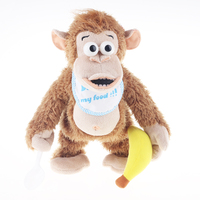 Jouets singe chantant et dansant personnalisés, peluche avec boîte à musique à l'intérieur