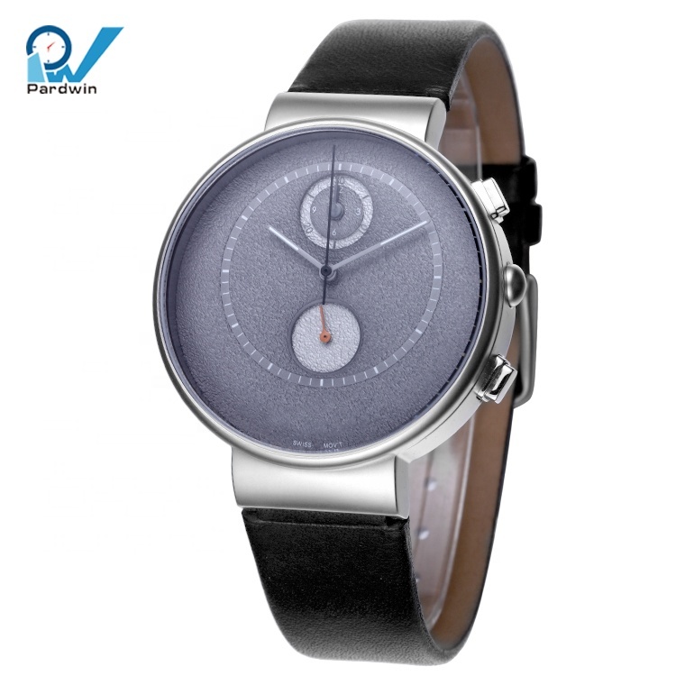 Correa de piel de becerro de cuerda automática cronógrafo automático Relojes
