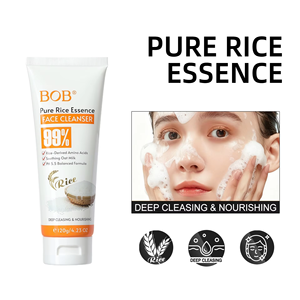 Limpiador Facial Espumoso <span class=keywords><strong>con</strong></span> Aminoácidos de <span class=keywords><strong>Arroz</strong></span> - Hidratante, Limpieza Profunda, Suave, No Irritante para Todo <span class=keywords><strong>Tipo</strong></span> de Piel - Product Image 6