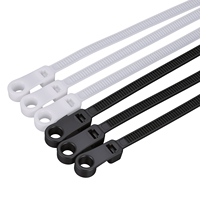 Attaches de câbles auto-bloquantes JGSL en nylon PA66 avec trou pour vis pour une gestion professionnelle des câbles