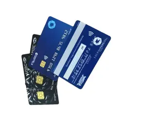 Cartão de Visita de PVC para Presente de Banda Magnética de Crédito Smart Chip de Contato Bancário de PVC com Impressão personalizada