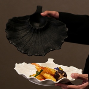 Assiette de <span class=keywords><strong>service</strong></span> de luxe Lelyi en porcelaine écologique, forme originale, directement de l'usine, pour restaurant/cuisine privée - Idéale pour les raviolis et les pâtes - Product Image 3