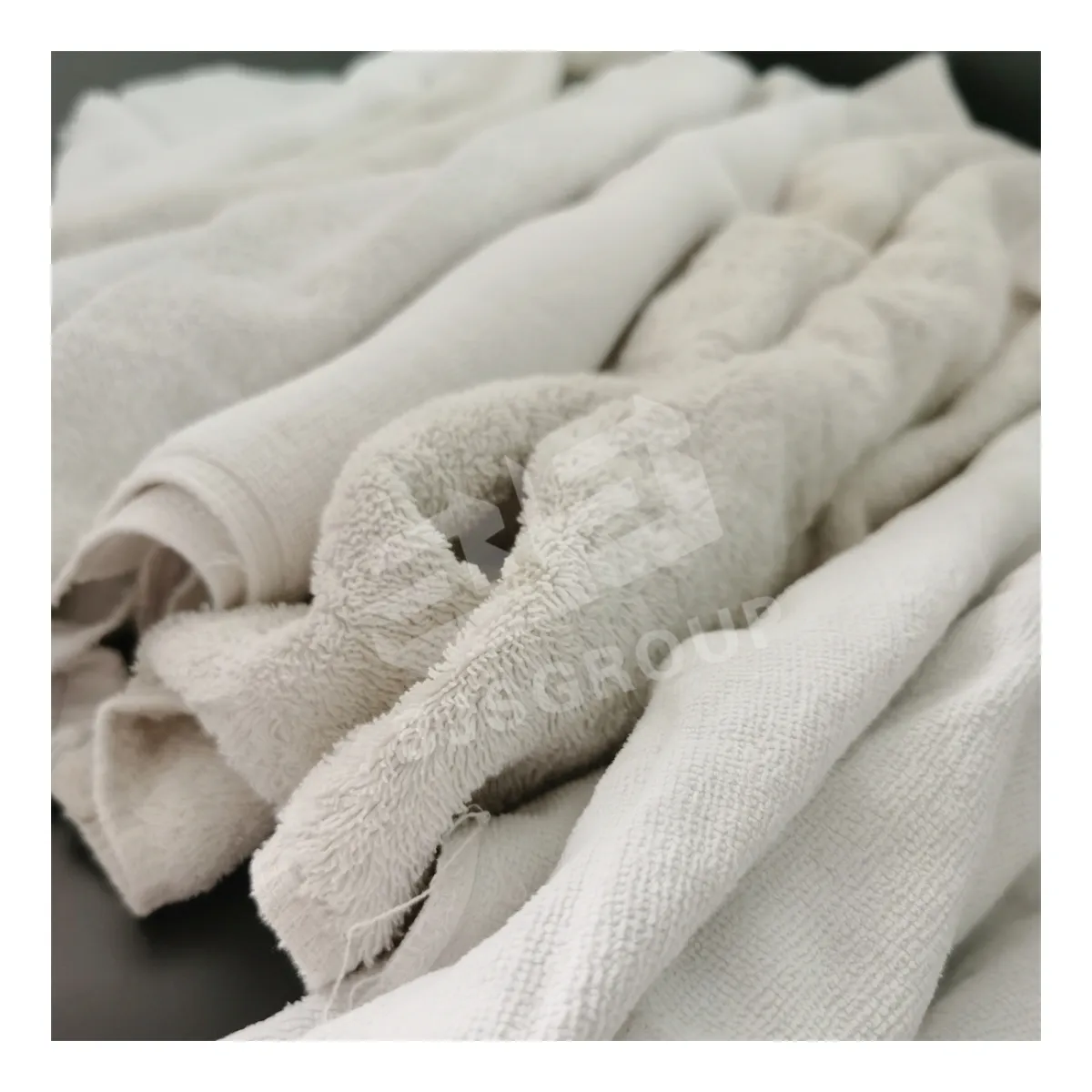 Penyerap tinggi 10kg 20kg 25kg kain katun putih handuk katun murni digunakan kain katun putih bersih