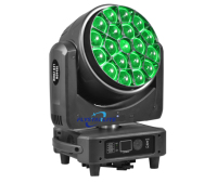Projecteur LED Wash à tête mobile 19x40W Bee Eye Zoom avec anneau LED circulaire pour événements scéniques