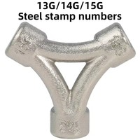 Clé à rayons de vélo professionnelle 3-en-1, compatible avec les embouts 13G 14G 15G, en acier au carbone robuste, pour l'ajustement des rayons de roue VTT