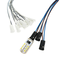 Support de lampe LED G4 en cristal, blanc/noir, douille G4, 10cm, 20cm, 30cm, 40cm, 50cm, 60cm, 70cm, 80cm, 90cm, 100cm, 20 à 100 pièces